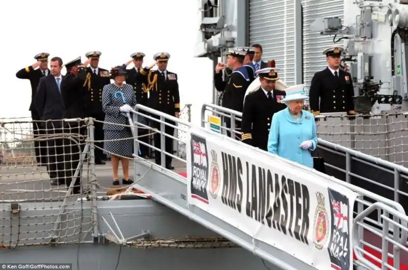 The Queen inauguro la nave ventiquattro anni fa 