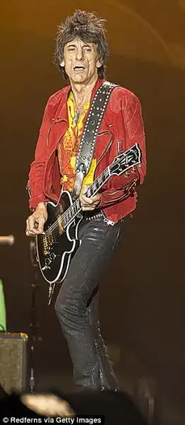 RONNIE WOOD KEITH RICHARDS E IL CONCERTO DEI ROLLING STONES A OSLO 