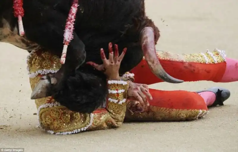 Il torero non si rialza e la festa viene sospesa 