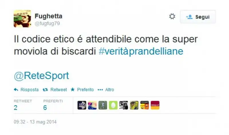 UTENTI TWITTER SFOTTONO PRANDELLI PER IL CASO CHIELLINI E LA DOPPIA MORALE SUL CODICE ETICO 