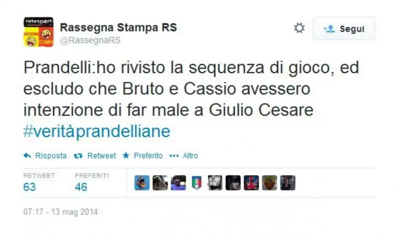 UTENTI TWITTER SFOTTONO PRANDELLI PER IL CASO CHIELLINI E LA DOPPIA MORALE SUL CODICE ETICO 