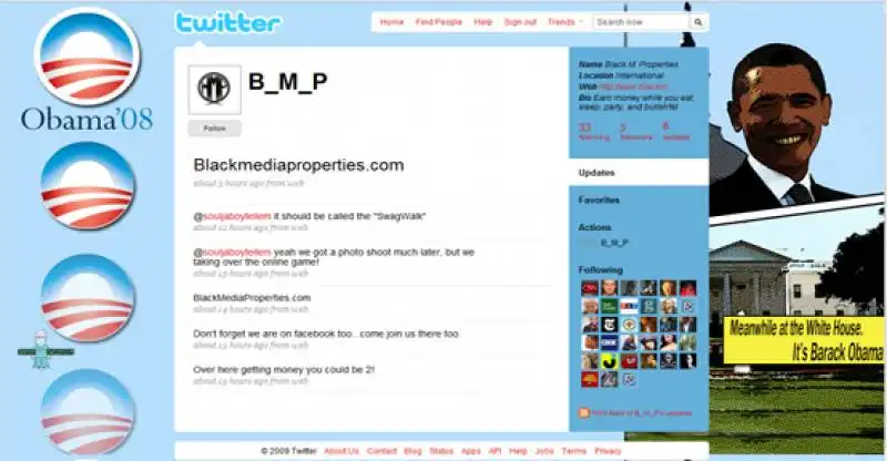 barack obama twitter theme