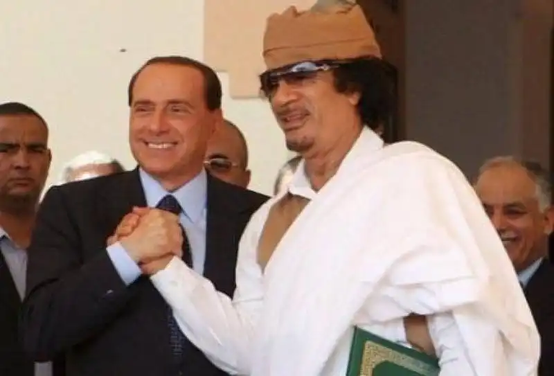 berlusconi e gheddafi