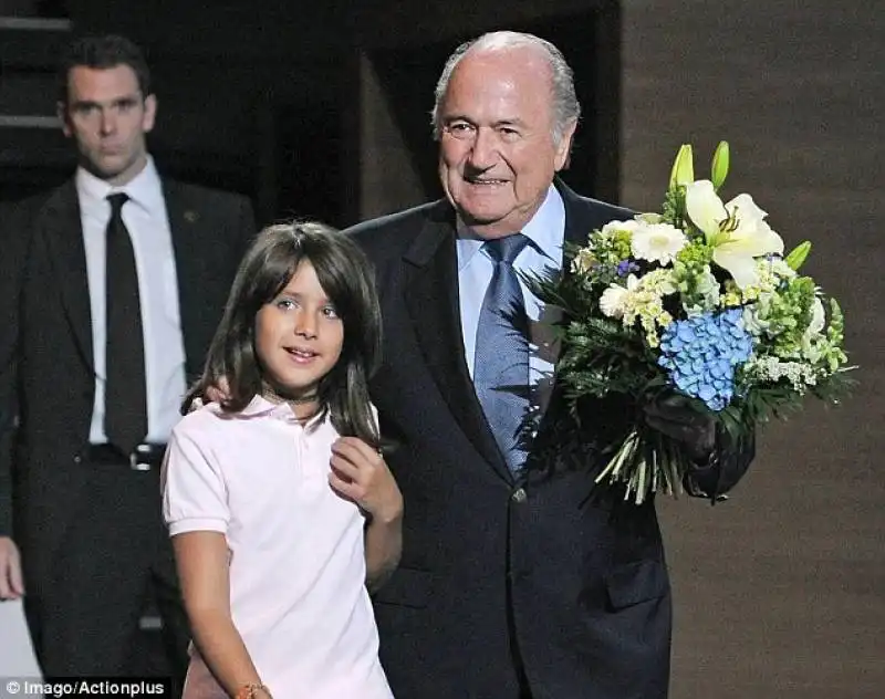 blatter con la nipote selena