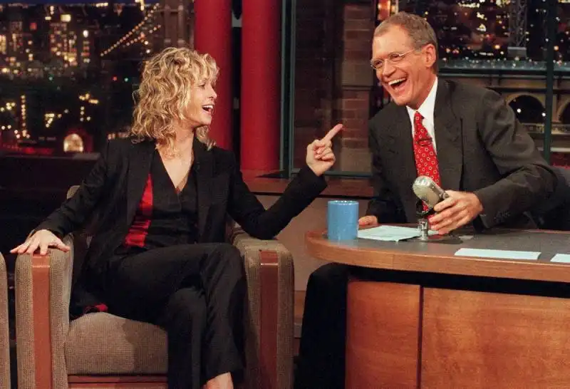 farrah fawcett david letterman 1999