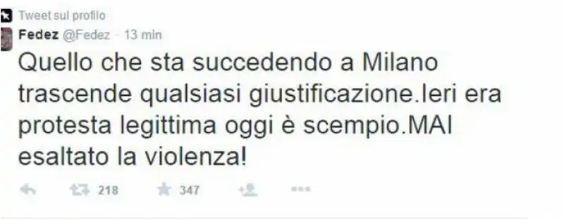 FEDEZ TWEET