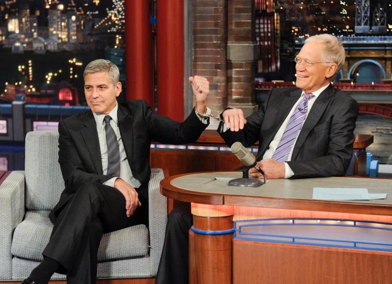 george clooney da letterman