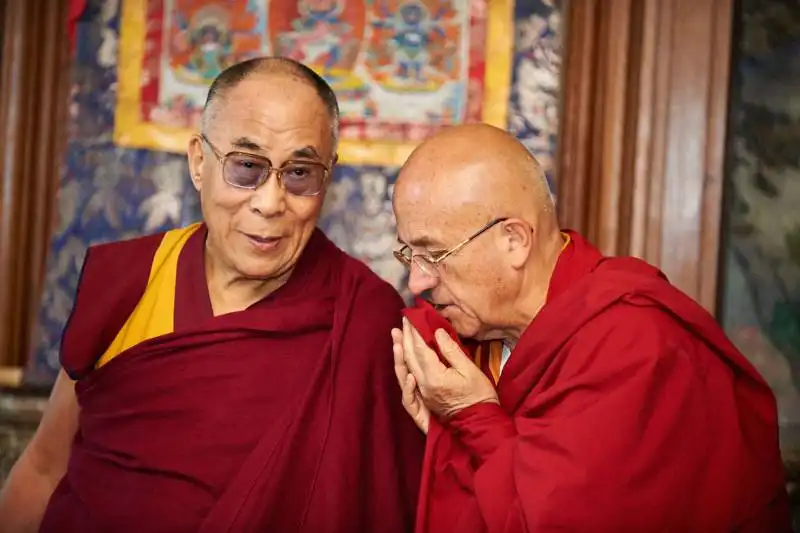 Il Dalai Lama con Matthieu Ricard 