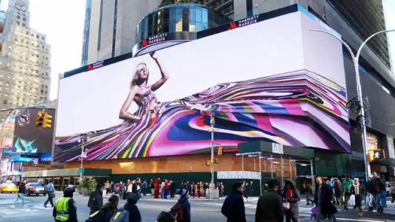 il progetto  dello schermo di google a times square