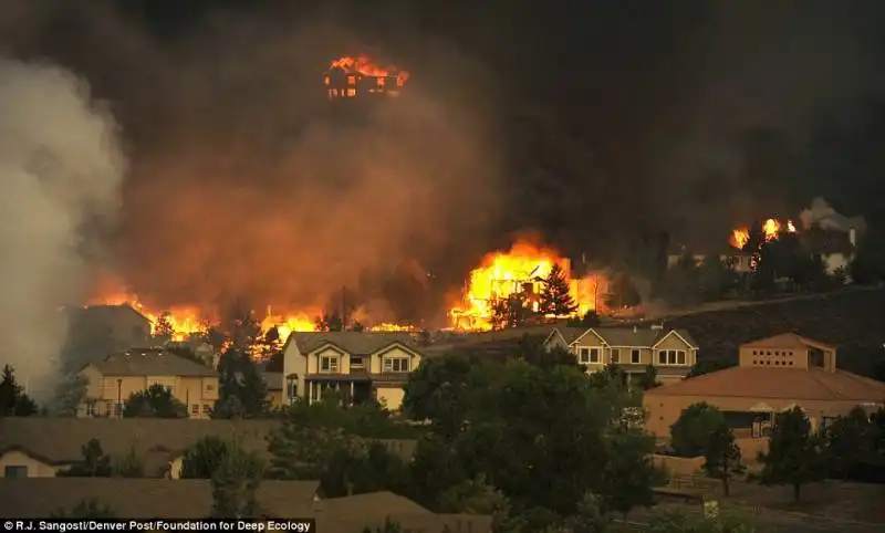 incendio in colorado, usa