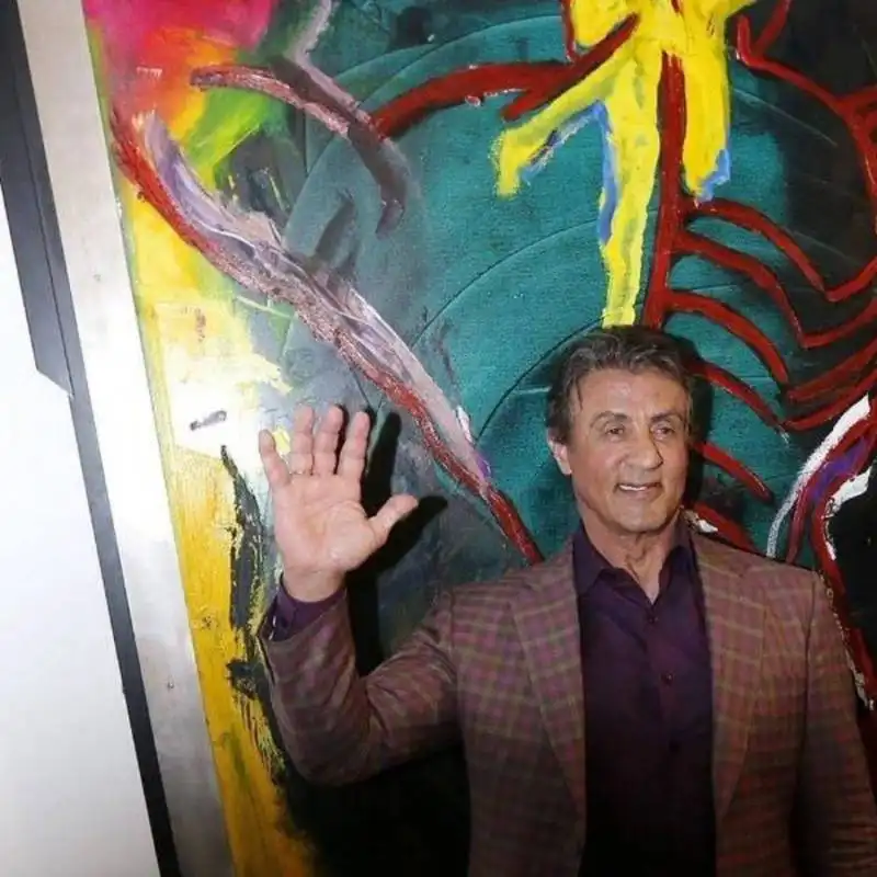 la mostra di pittura di sylvester stallone  4