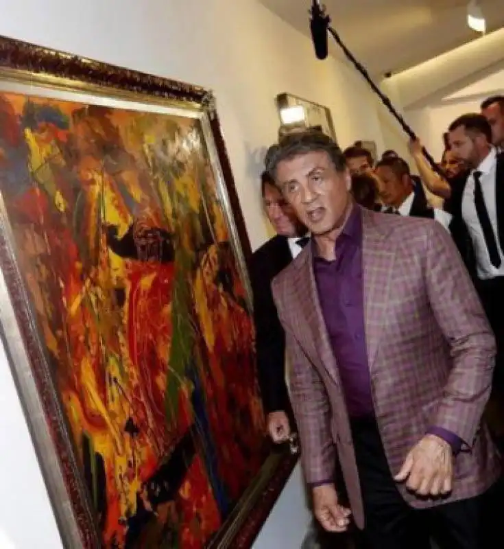 la mostra di pittura di sylvester stallone  5