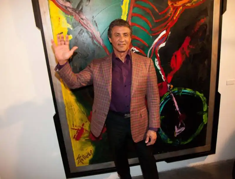 la mostra di pittura di sylvester stallone  8