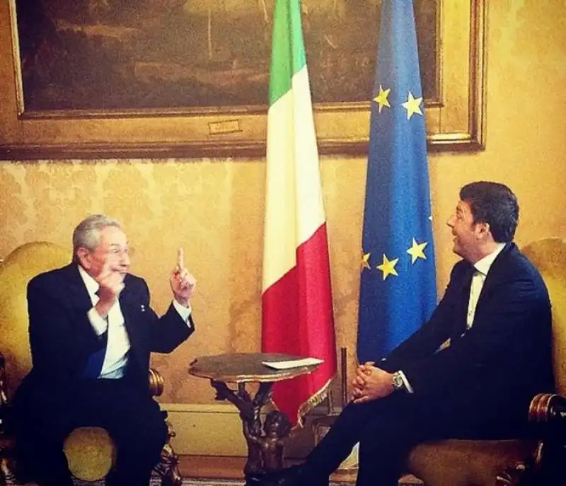 matteo renzi raul castro