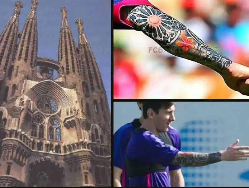 messi tatuaggio