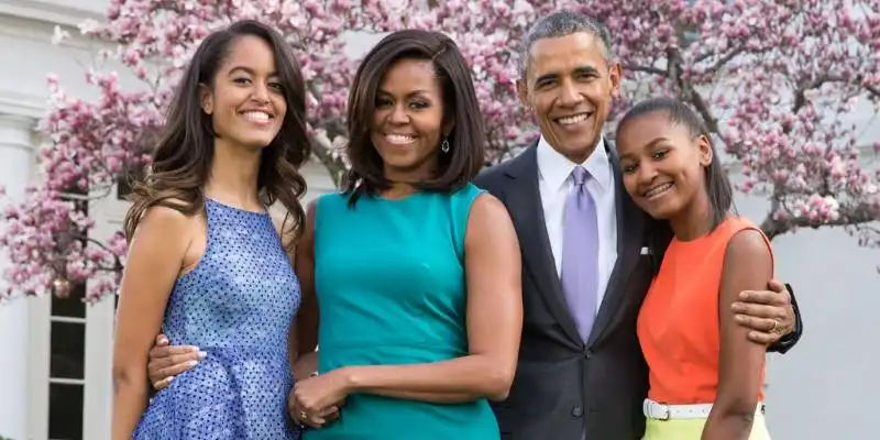 obama family malia michelle barack e sasha