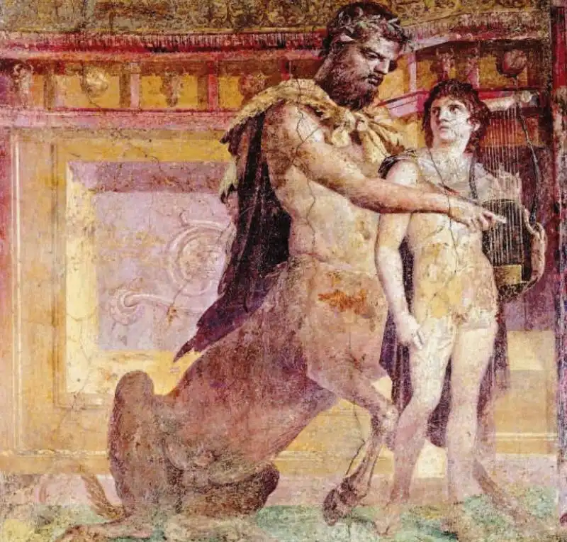 pompei   achille e chirone