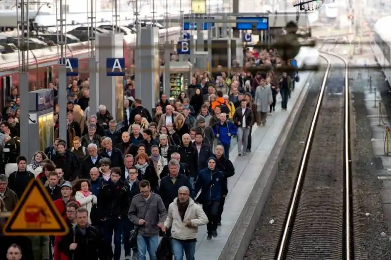 sciopero dei ferrovieri  in  germania