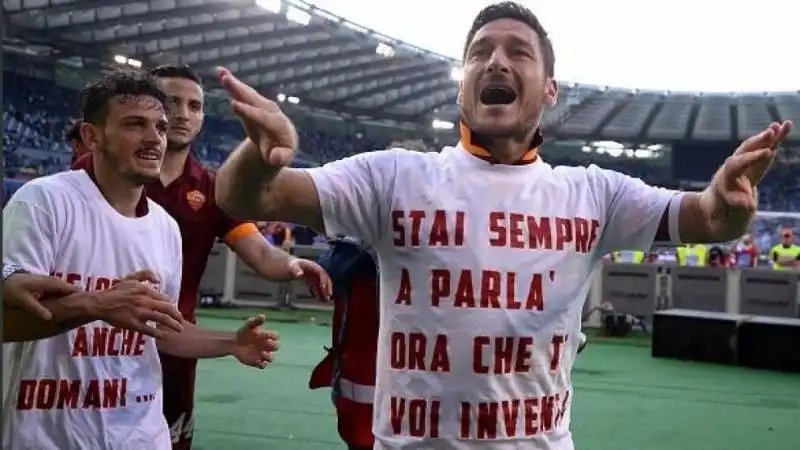 totti dopo il derby