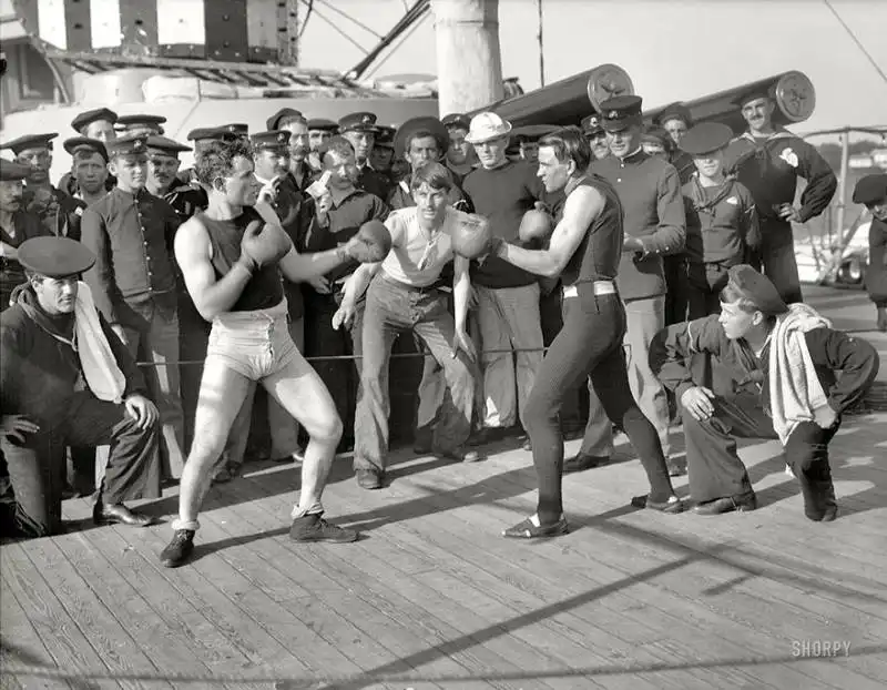 un match di boxe a new york 1899