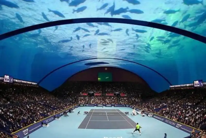 underwater tennis a dubai