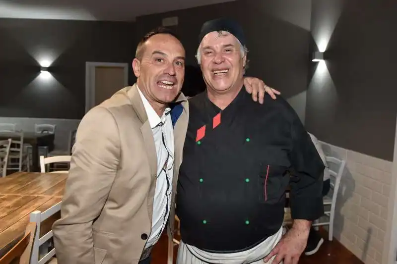 antonio giuliani con lo chef fabio prudenzi