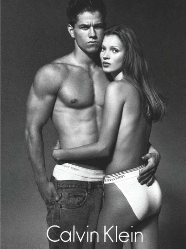 calvin klein kate moss mark wahlberg