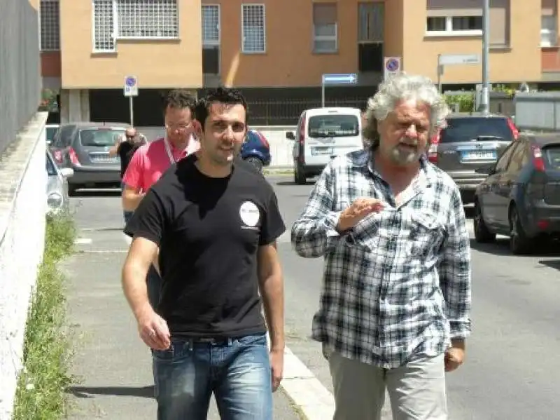 fabio fucci sindaco di pomezia con beppe grillo