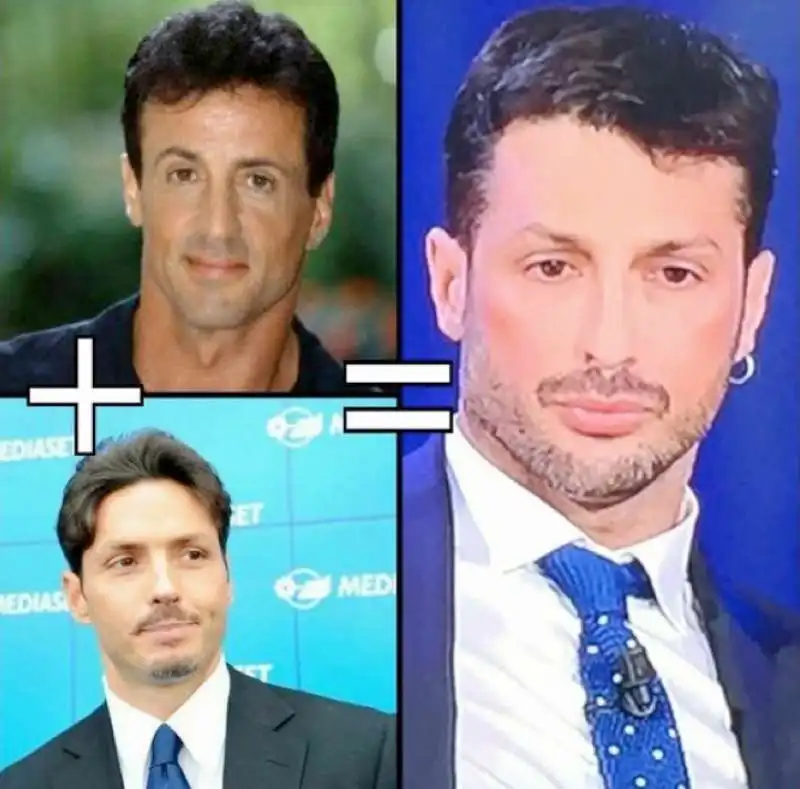 fabrizio corona un mix di piersilvio e stallone