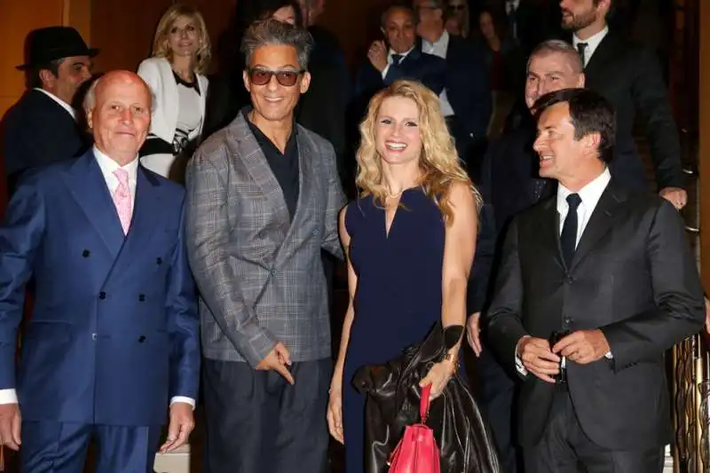 fiorello con giancarlo aneri michelle hunziker giorgio gori