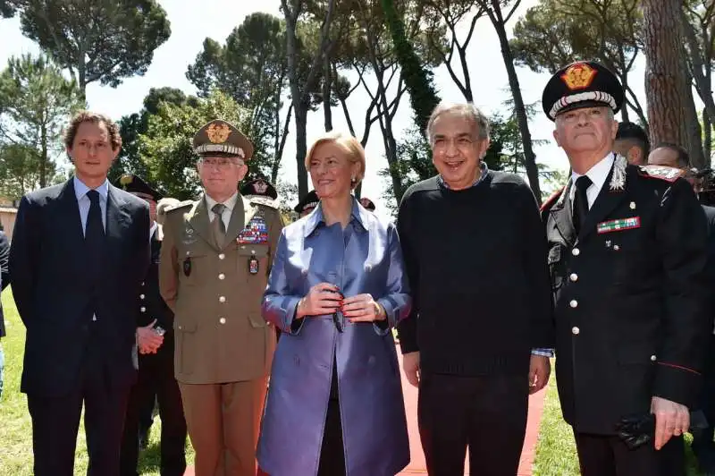 john elkann  claudio graziano  roberta pinotti sergio marchionne  tullio del sette