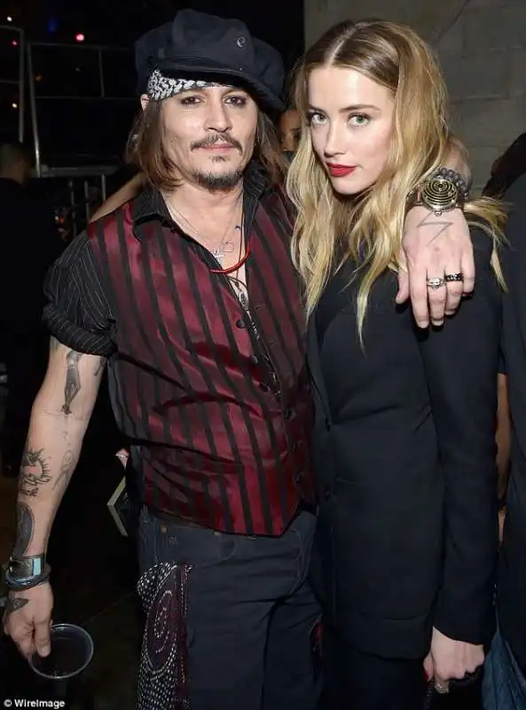 johnny depp e amber a febbraio