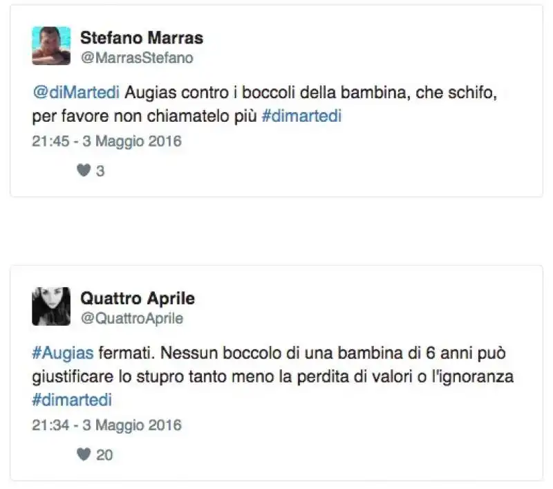 LA REAZIONE ALLE PAROLE DI AUGIAS SU FORTUNA LOFFREDO