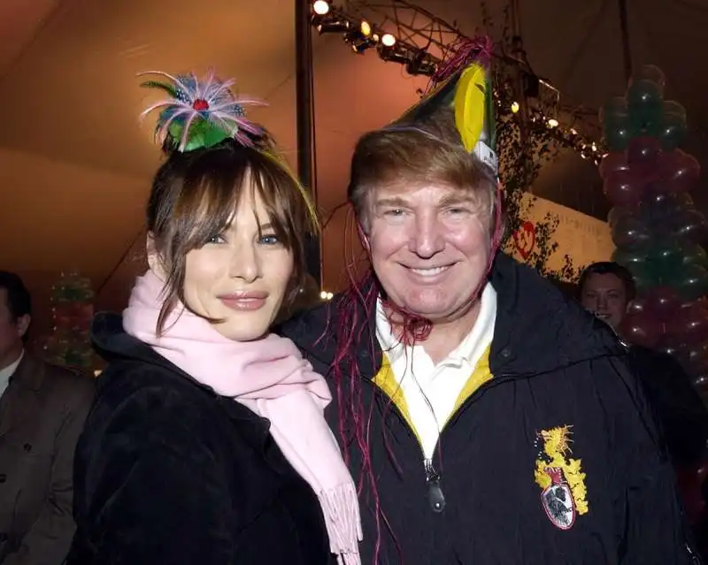 melania knauss e trump nel 2002