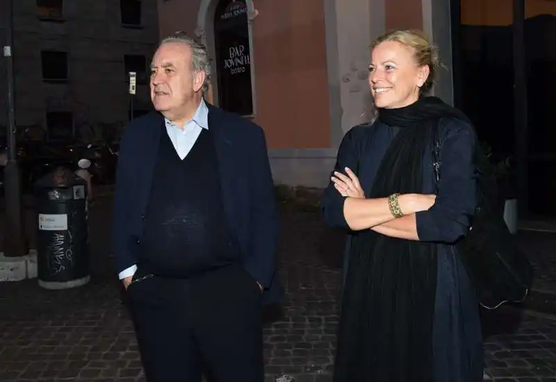 michele santoro con la moglie sanja podgajski