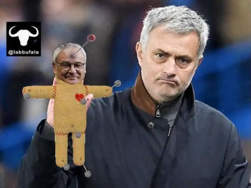 mourinho con claudio ranieri