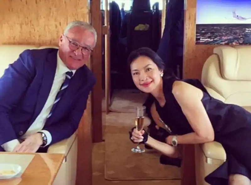 ranieri torna in inghilterra sul jet privato con la direttrice generale della squadra