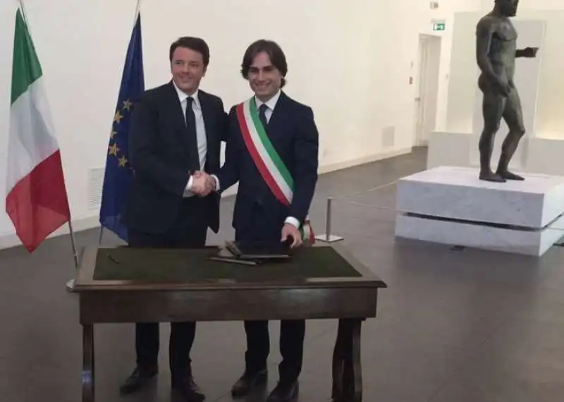 RENZI INAUGURA IL MUSEO DEI BRONZI DI  RIACE 