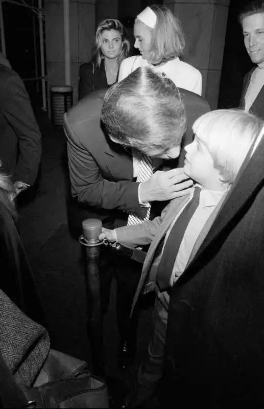 trump e il figlio eric nel 1991