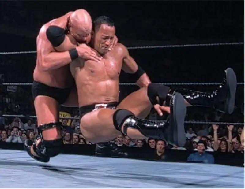 wrestling   the rock stone cold steve austin