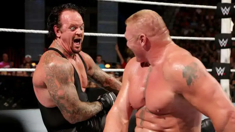 wrestling   undertaker contro brock lesnar