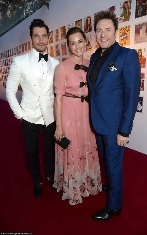 yasmin le bon con simon e david gandy