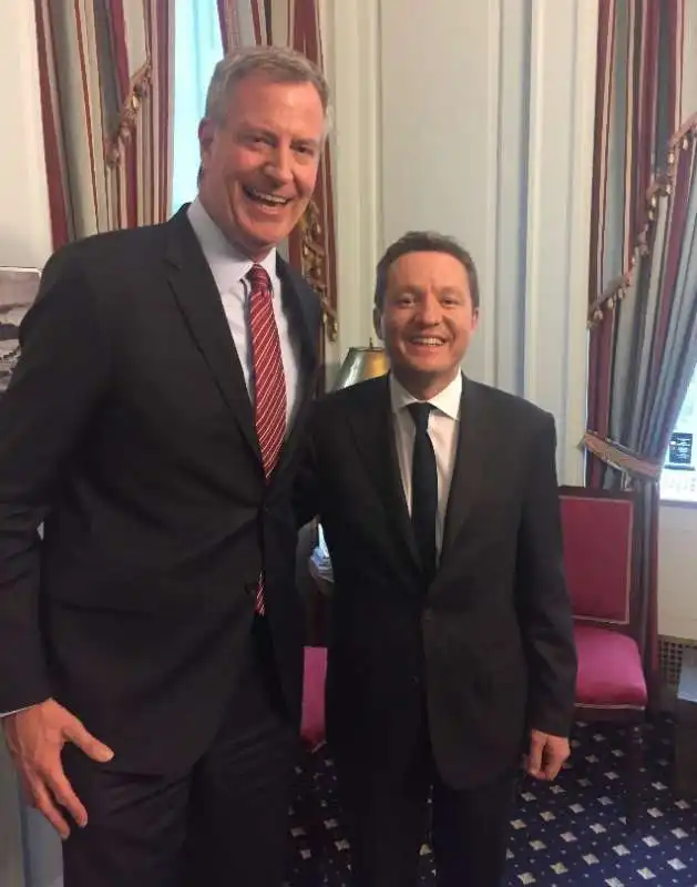 Andrea Ceccherini e Bill De Blasio