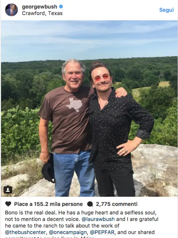 BONO VOX GEORGE W. BUSH