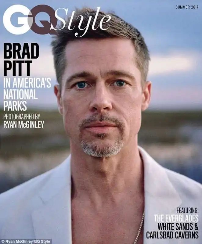 brad pitt su gq  