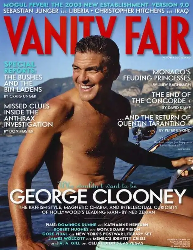 clooney copertina vanity fair