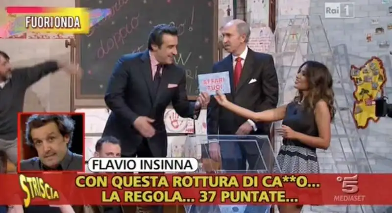 flavio insinna e il fuorionda  1