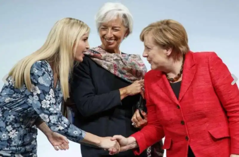 ivanka tra la merkel e lagarde