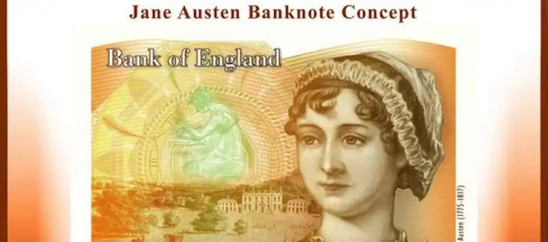 jane austen sulla banconota