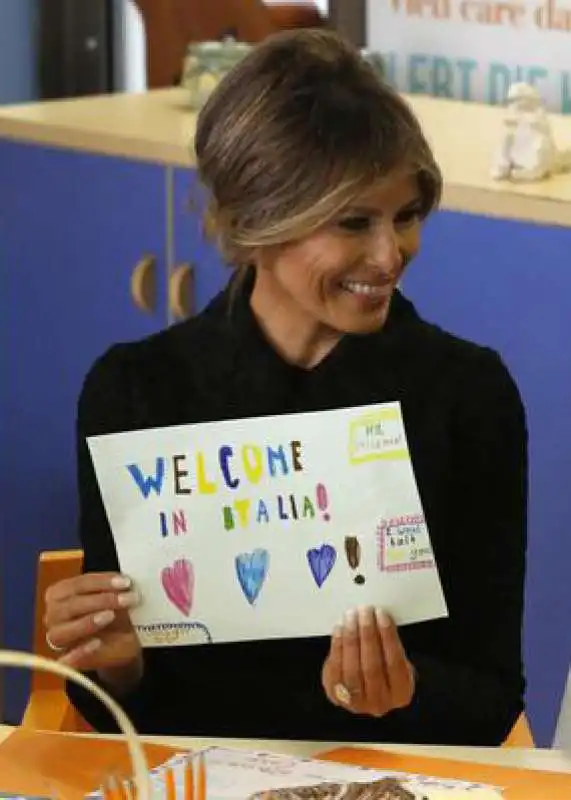 MELANIA TRUMP A ROMA